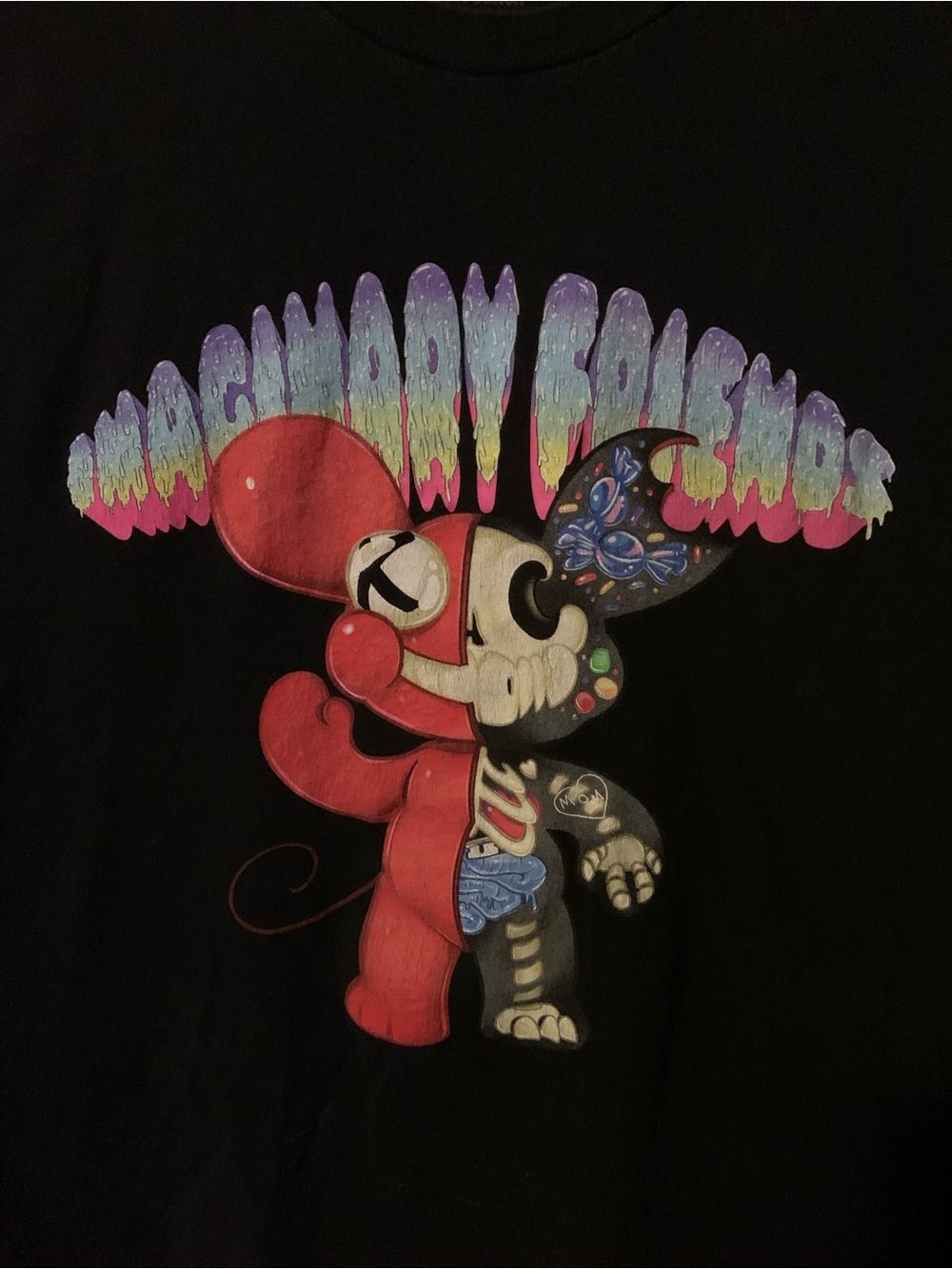 Vintage 2016 Deadmau5 Imaginary Friends Mens Graphic T Shirt Black Size Medium
